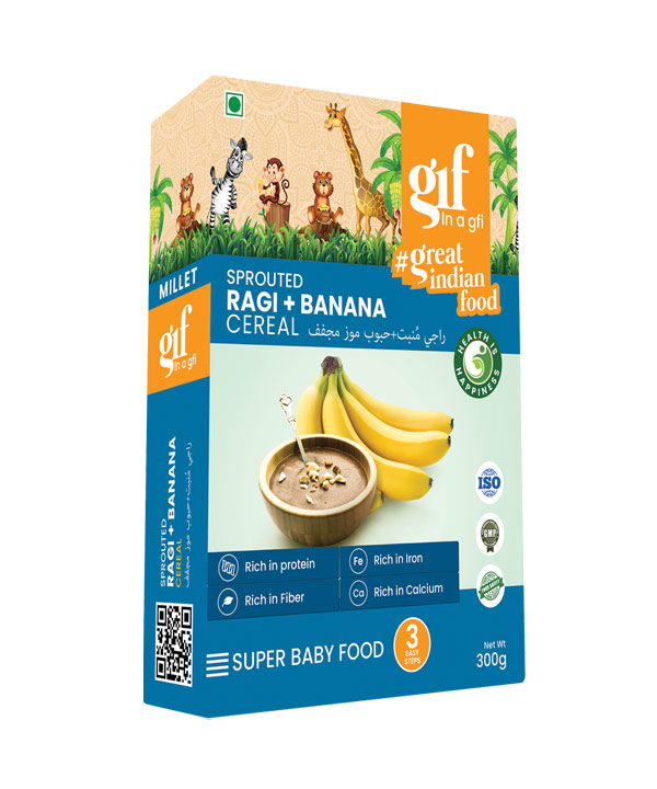 Gif Sprouted Ragi Banana Cereal