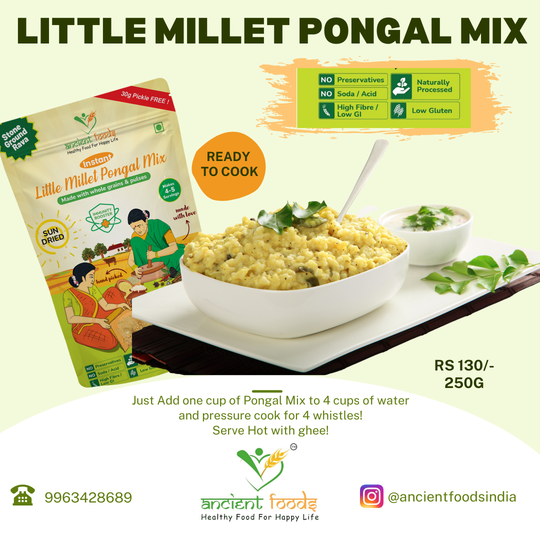 Ancient Foods Little Millet Pongal Mix