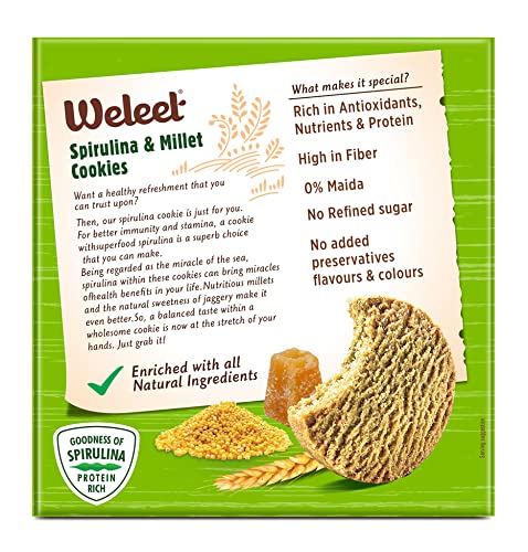 Weleet® Spirulina and Millet Cookies