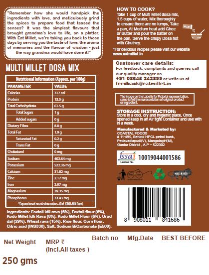 EatMillet Instant Multi Millet Dosa Mix